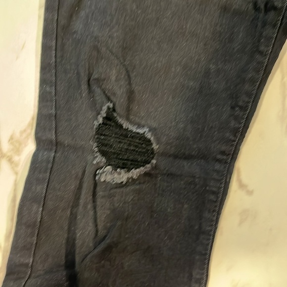 Just Black Distressed Black Jeans - Picture 2 of 8